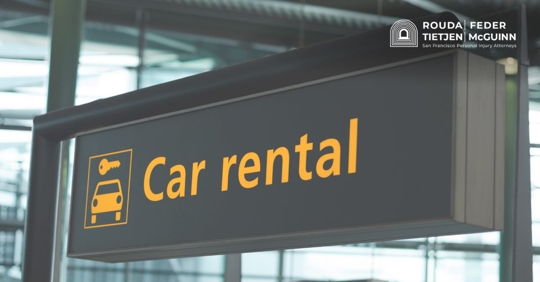 car rental sign